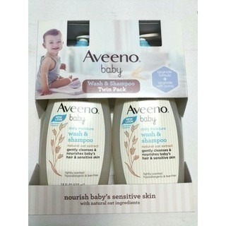 #154 Aveeno 艾惟諾 寶寶天然燕麥沐浴洗髮乳 沐浴乳 洗髮精 好市多#627727 寶寶 燕麥 天然 雙效-細節圖2