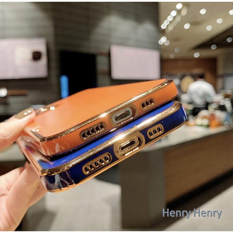 🎁HENRY百貨🎁電鍍雙色手機殼 爆款 防摔 純色 蘋果 iPhone12 13 pro max plus 軟殼 多色可-細節圖2