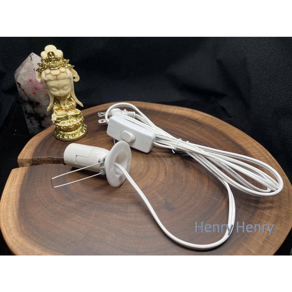🎁HENRY百貨🎁鹽燈電線 贈燈泡 可調光式/按鍵式開關燈線 小夜燈【台灣現貨】E12燈頭 鹽燈線 鹽燈電線 鹽燈線材-細節圖4
