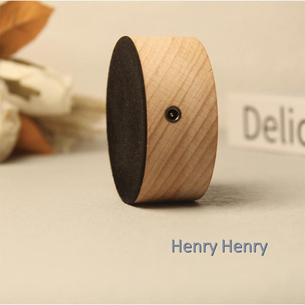🎁HENRY百貨🎁充電實木燈座 LED燈 小夜燈 禮品 工藝品 居家裝飾 擴香石 水晶杯底座 USB 6公分 原木-細節圖2