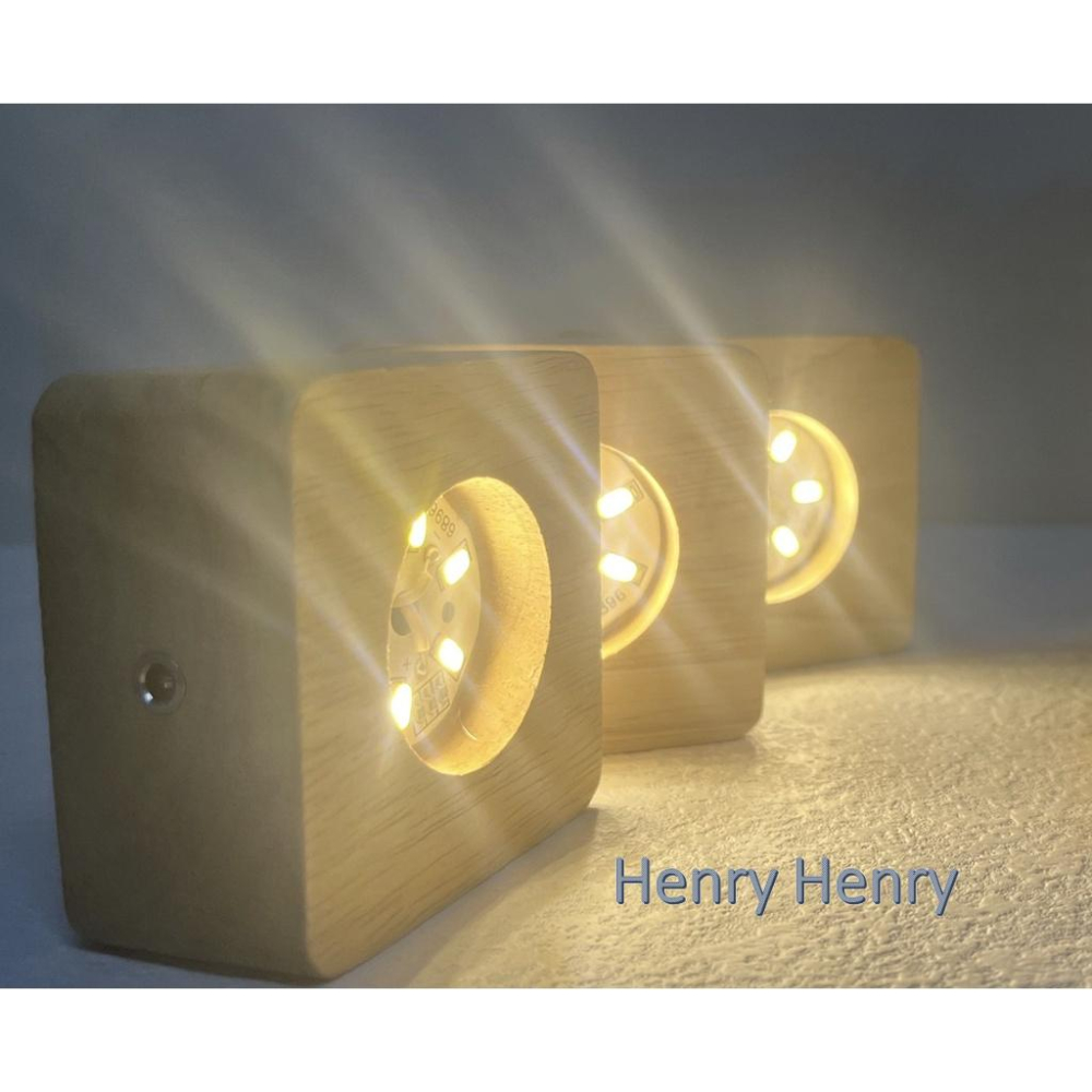 🎁HENRY百貨🎁充電實木燈座 LED燈 小夜燈 禮品 工藝品 居家裝飾 擴香石 水晶杯底座 USB 6公分 原木-細節圖3