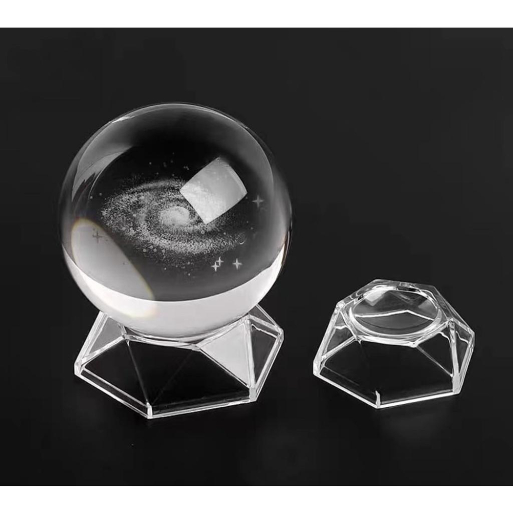 🎀HENRY百貨🎀台灣現貨 做工精細 清透水晶球底座 壓克力球座 底座 葫蘆底座 圓球底座 球型展示座 水晶球展示座-細節圖5