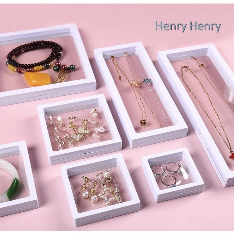 🎁HENRY百貨🎁PE膜飾品收納盒 可防氧化薄膜首飾收納盒 PE膜懸浮盒 耳環展示盒 項鍊手鍊收納盒 飾品盒首飾盒整理盒-細節圖2
