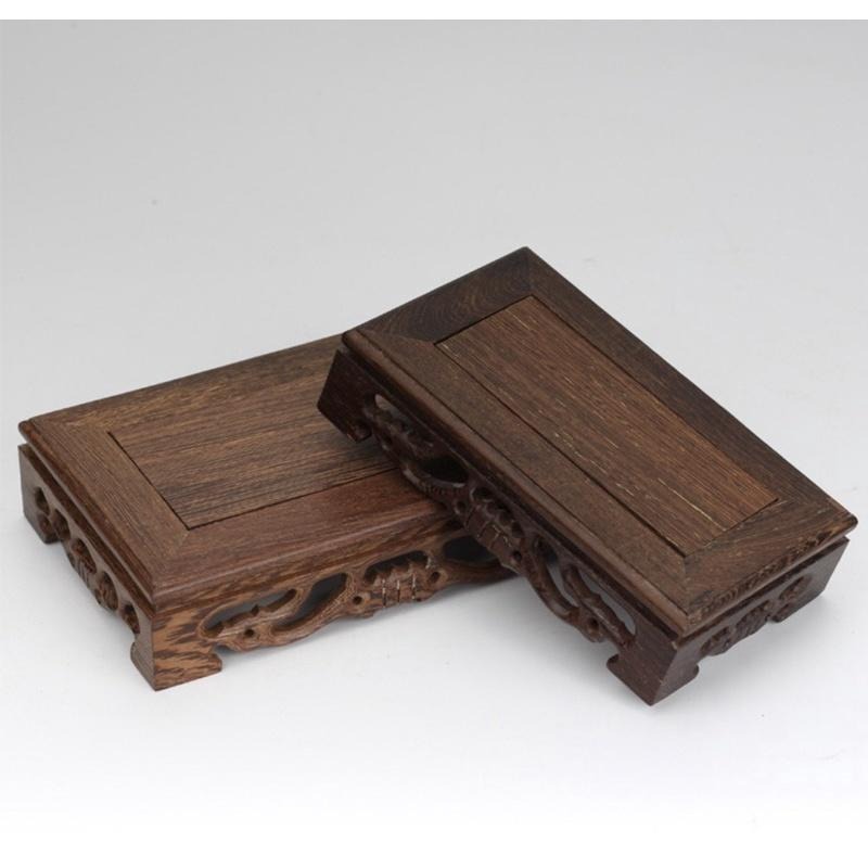 🎁HENRY百貨🎁雞翅木雕刻方形/長方形擺件底座 原木底座 展示台 隨型底座 不規則底座 小擺件底座 四件套-細節圖4