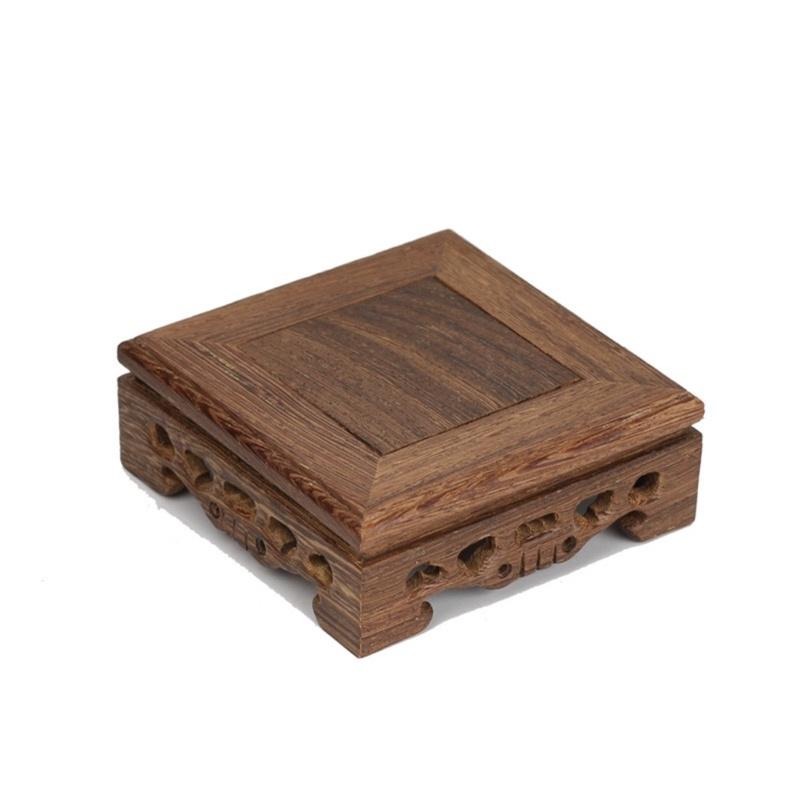 🎁HENRY百貨🎁雞翅木雕刻方形/長方形擺件底座 原木底座 展示台 隨型底座 不規則底座 小擺件底座 四件套-細節圖9