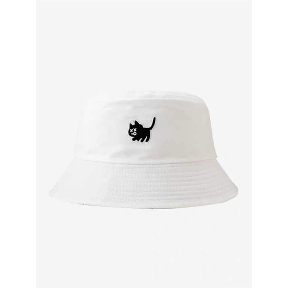 可愛貓咪刺繡雙面漁夫帽-細節圖4