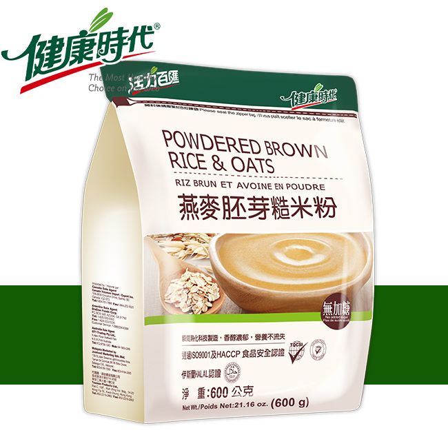 健康時代 糙米粉《燕麥胚芽糙米粉》（無加糖）《米麩》-細節圖3