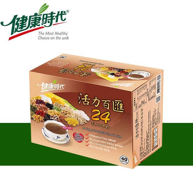 健康時代-活力百匯24穀豆堅果粉（有糖）隨身包40入禮盒裝-細節圖6