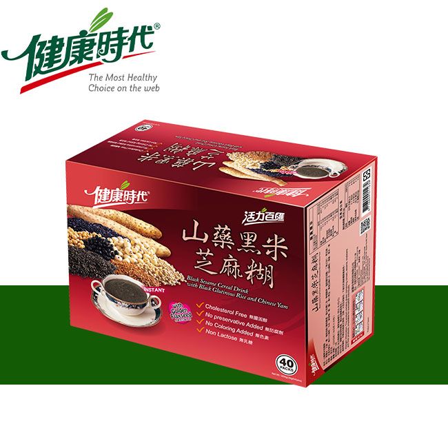 健康時代-山藥黑米芝麻糊 （有糖）隨身包40入禮盒裝-細節圖6