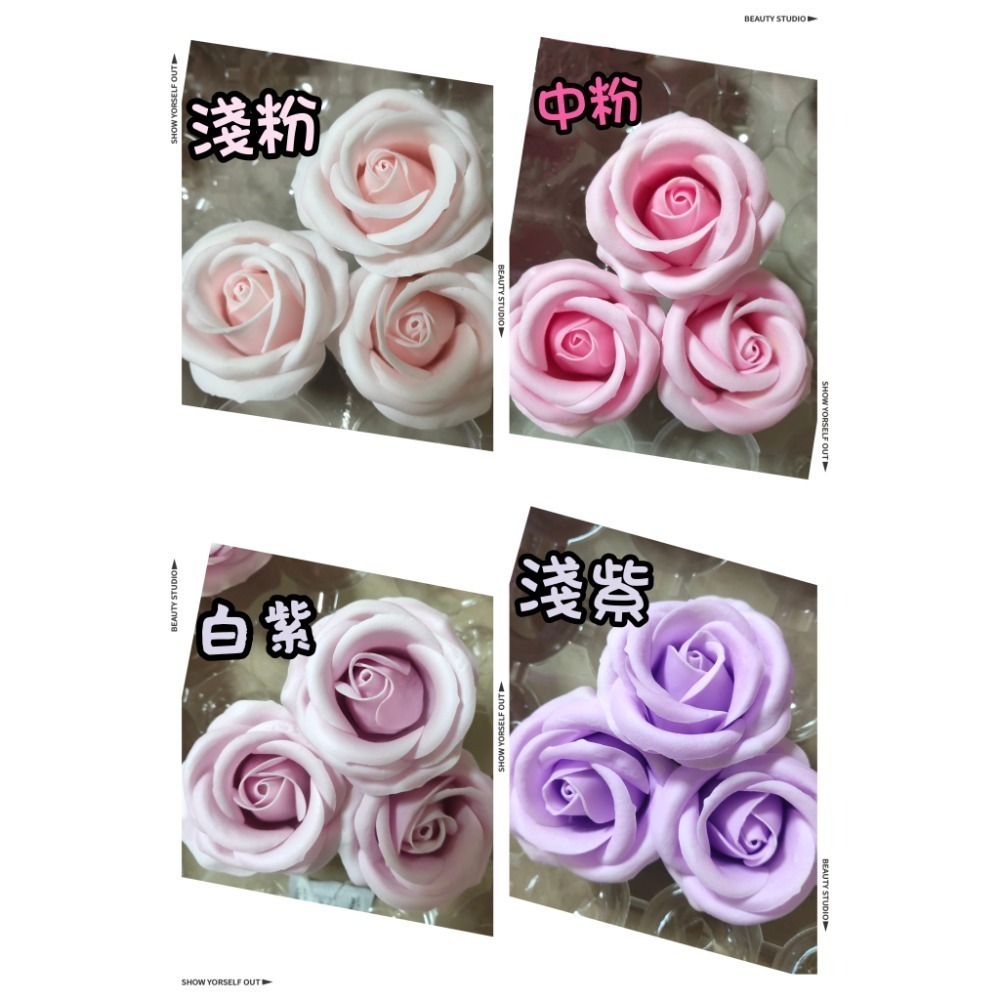 【Ava香皂花】四層香皂玫瑰花 皂玫瑰花 香皂花頭 乾燥花 肥皂花 手工香皂花 盆栽 情人節 婚禮小物-細節圖5