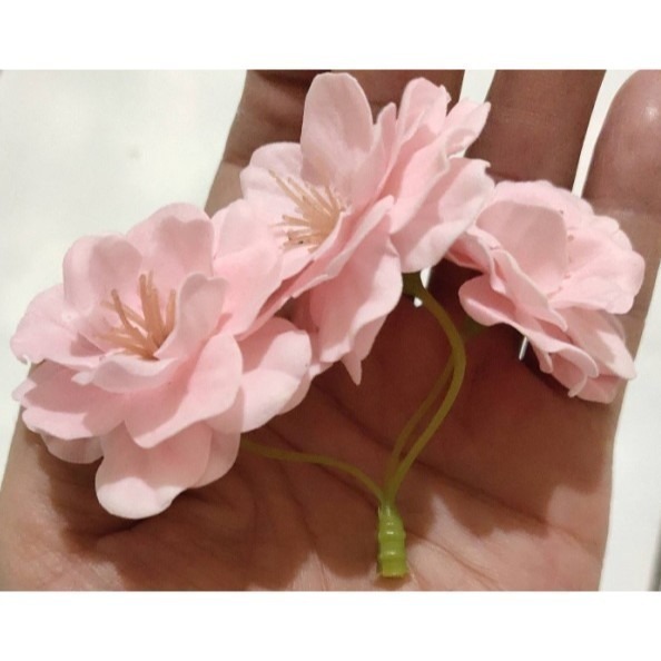 【Ava香皂花】櫻花香皂花 櫻花花束 櫻花盆栽 插花 裝飾花束 點綴 香皂花 肥皂花 香皂花頭 居家裝飾 聖誕節-細節圖5