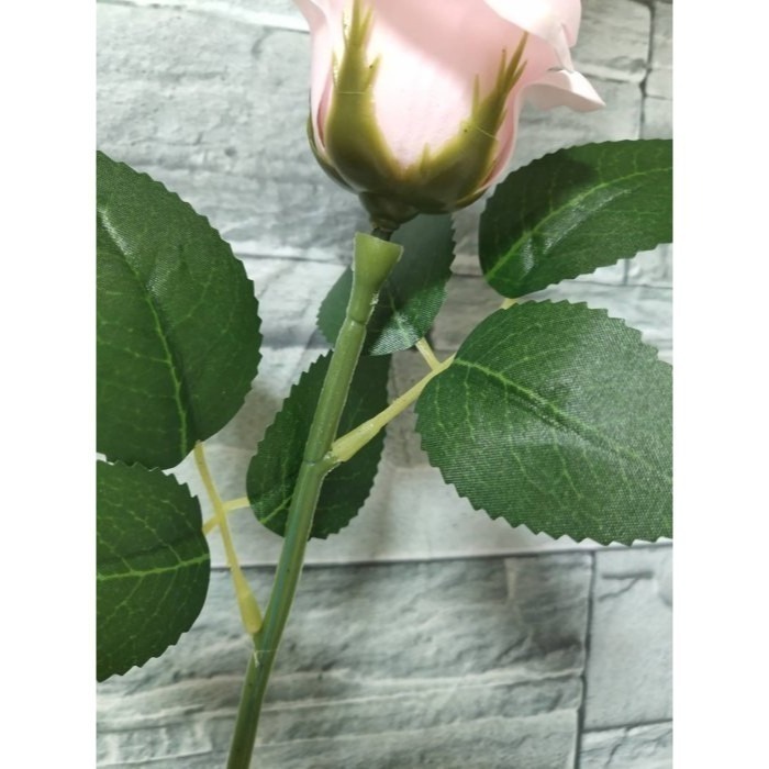 【Ava香皂花】花頭專用桿 香皂玫瑰花頭專用 1支33cm帶葉子 (不含玫瑰花) 另有蘭花專用花桿1支-細節圖3