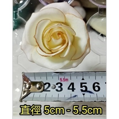 【Ava香皂花】四層金邊玫瑰花頭 香頌玫瑰花 小香風玫瑰花 香皂花 手工皂花 乾燥花 手作 盆栽 插花 情人節 婚禮小物-細節圖2