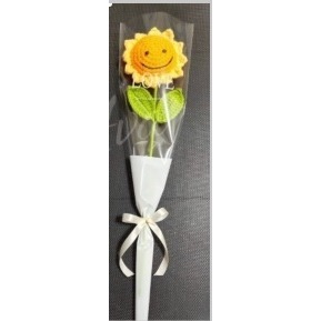【Ava香皂花】手工編織花 向日葵編織花 太陽花 毛線編織花 婚慶 攝影道具 裝飾 畢業季 教師節 婚禮小物-規格圖8