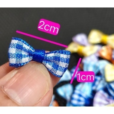 格子蝴蝶結x1-顏色隨機