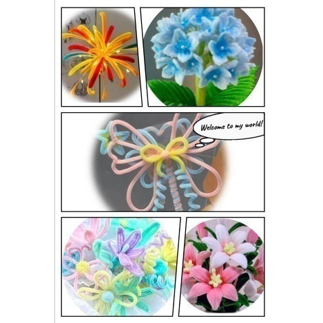 6mm毛根扭扭棒 扭棒 加粗扭扭棒100入加密扭扭棒 DIY手作扭扭棒 毛根條 毛根棒 毛根 毛條-細節圖3