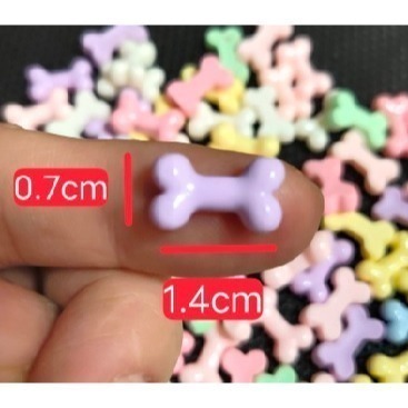 扭扭棒配件 小狗扭棒骨頭 扭棒小狗骨頭 迷你骨頭 扭扭棒小骨頭 扭扭棒材料 美甲飾品 手做手作材料 拍照道具-細節圖6