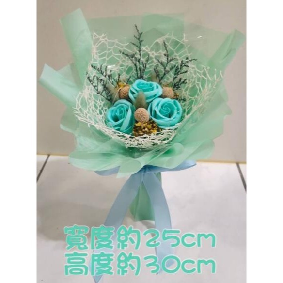 (香皂玫瑰花-送彩燈) 花束 乾燥花 香皂玫瑰花束 永生花 生日 情人節 母親節 畢業禮物 送禮 擺飾 婚禮小物-細節圖2