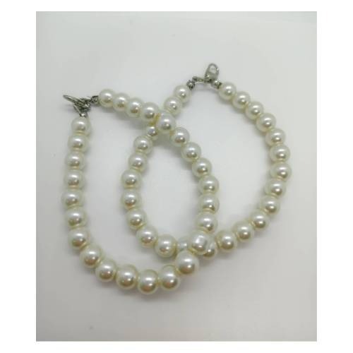 8.5cm仿珍珠掛鍊(小鉤-銀)