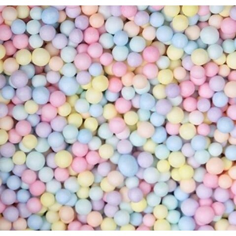 彩色流星球 馬卡龍泡沫球 DIY手工材料 泡沫球 史萊姆填充粒子 七彩混色泡沫球 禮物填充物 驚喜盒-細節圖2