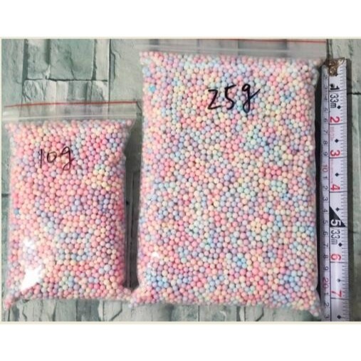 彩色流星球 馬卡龍泡沫球 DIY手工材料 泡沫球 史萊姆填充粒子 七彩混色泡沫球 禮物填充物 驚喜盒-細節圖4