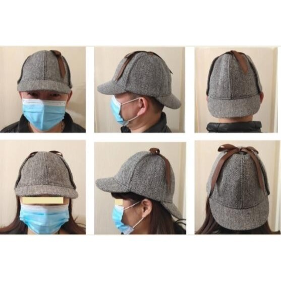 偵探帽 福爾摩斯帽 帽子獵鹿帽 神秘博士帽 中性 話劇-細節圖4