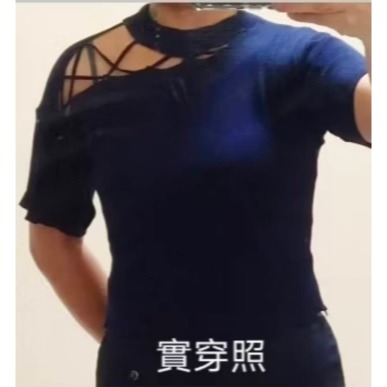 二手上衣 針織上衣 短袖 上衣  2手衣服 毛衣-細節圖2