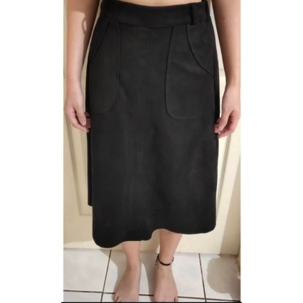 2手衣服 裙子 長裙 二手長裙 百搭長裙-細節圖5