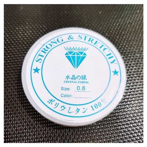 銀標透明水晶線 串珠線 彈力線 水晶彈力線 彈性線 穿珠線 diy串珠 手串 手鏈 項鏈 飾品配件-規格圖1