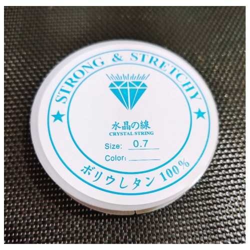銀標透明水晶線 串珠線 彈力線 水晶彈力線 彈性線 穿珠線 diy串珠 手串 手鏈 項鏈 飾品配件-規格圖1