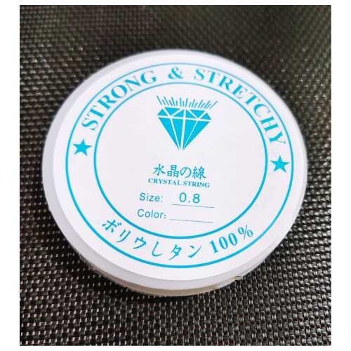 銀標透明水晶線 串珠線 彈力線 水晶彈力線 彈性線 穿珠線 diy串珠 手串 手鏈 項鏈 飾品配件-規格圖1
