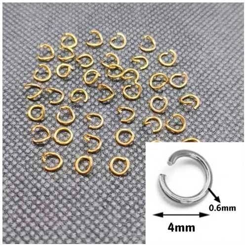 c圈(水鍍金)粗4mm-10個