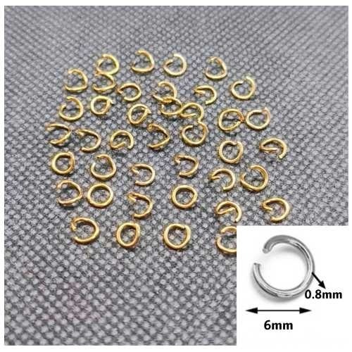 c圈(水鍍金)粗6mm-10個
