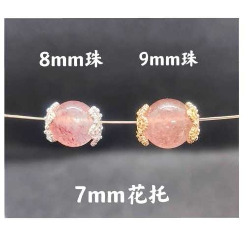 14k金保色花托 簍空花托 鑽石花托 花瓣花托 縷空花托 雪花花托 花帽 隔片 隔珠 飾品配件 手串手珠串珠diy手作材-細節圖4
