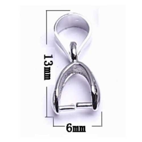 瓜子扣 吊墜扣 銅電鍍 項鏈瓜子扣 項鍊夾扣diy飾品配件-細節圖4