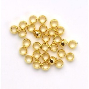 14K金保色 定位珠 夾扁珠 定位調節珠 固定收尾扣 擋珠 項鍊手鍊隔珠diy手工串珠 飾品項鏈手鏈-細節圖2