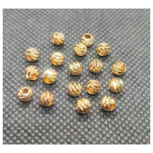 切角珠 切面珠 保色14K鍍金白金 隔珠 切花珠 切紋珠 diy手作材料 水晶 項鍊手串手鍊手珠項鏈手鏈串珠-細節圖2
