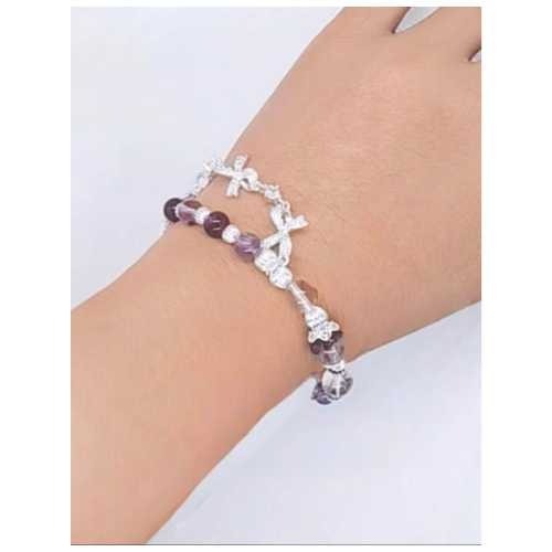 水晶手鍊 紅幽靈 紫幽靈 白水晶 招財 招貴人 助事業 提升人緣 增強靈感 提升運勢 手串 手鍊-細節圖5