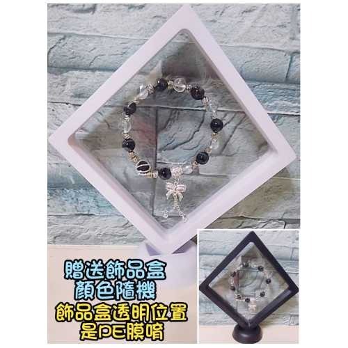 天然水晶手鍊 藍虎眼 鷹眼石 白水晶 蝴蝶吊飾手鍊 提升運勢 淨化磁場 招財 辟邪 化解壓力 手串手環手珠-規格圖7