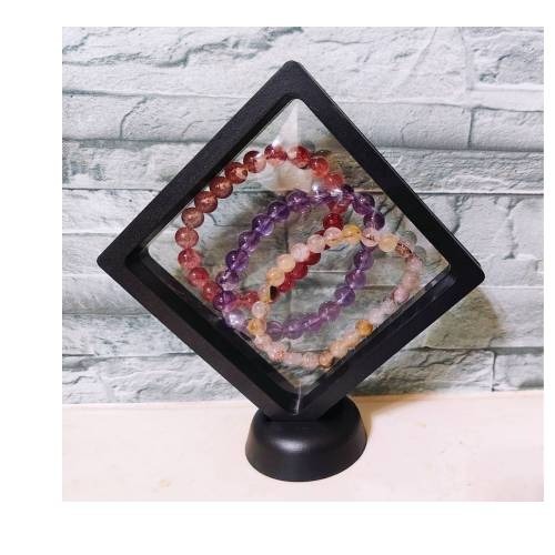 PE膜懸浮盒 薄膜收納盒 手串收納盒 防塵收納盒 透明收納盒 手鍊展示盒 飾品盒 飾品收納盒 手串手鍊戒指項鏈-細節圖4