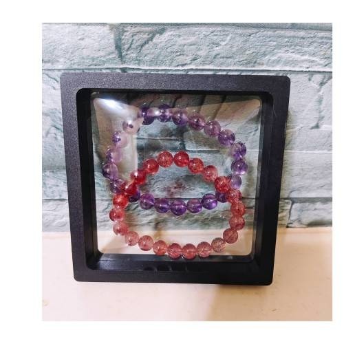 PE膜懸浮盒 薄膜收納盒 手串收納盒 防塵收納盒 透明收納盒 手鍊展示盒 飾品盒 飾品收納盒 手串手鍊戒指項鏈-細節圖7