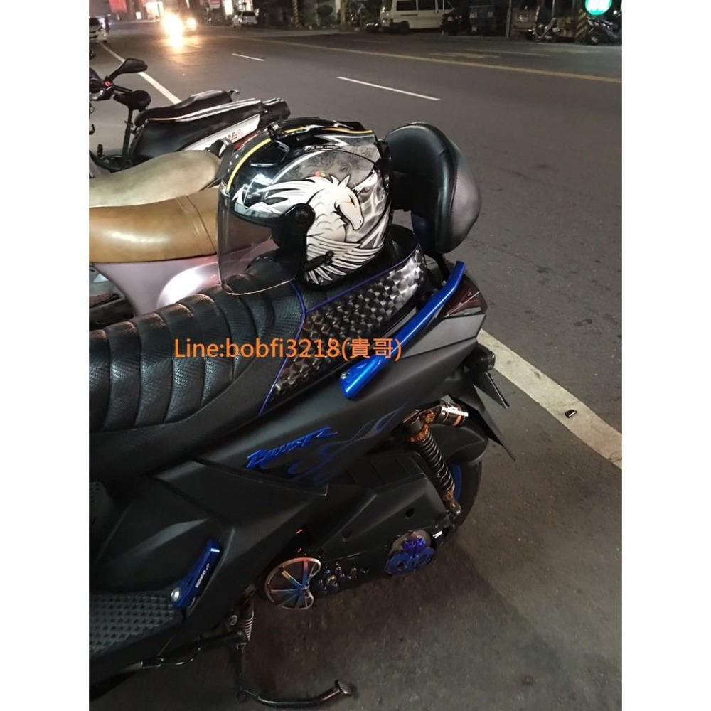 TEB 台中安心後靠背 5mm厚支架 BWS R白鐵 不生鏽 雙碟版 YAMAHA BWS R 125 大 B 大B-細節圖3