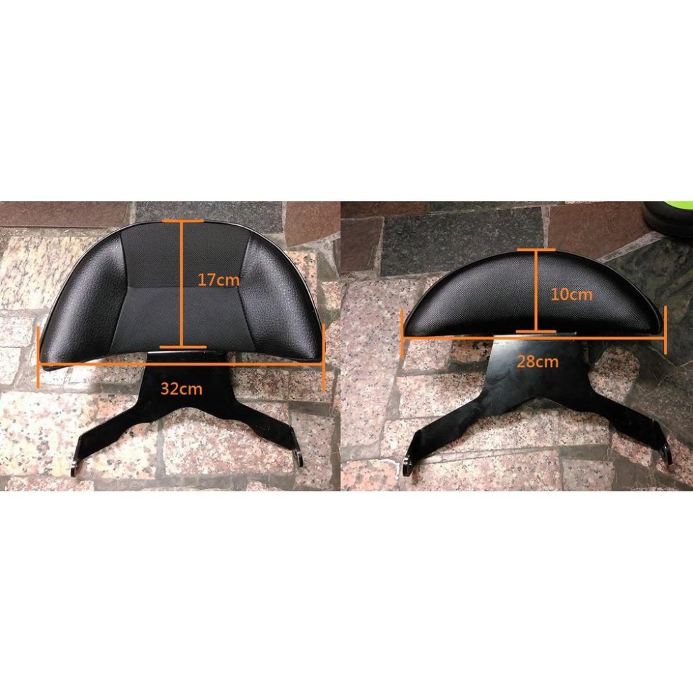 TEB 台中安心後靠背 5mm厚支架 白鐵 不生鏽 雙碟版 YAMAHA BWS 125 大 B 後 大B 靠背-細節圖4