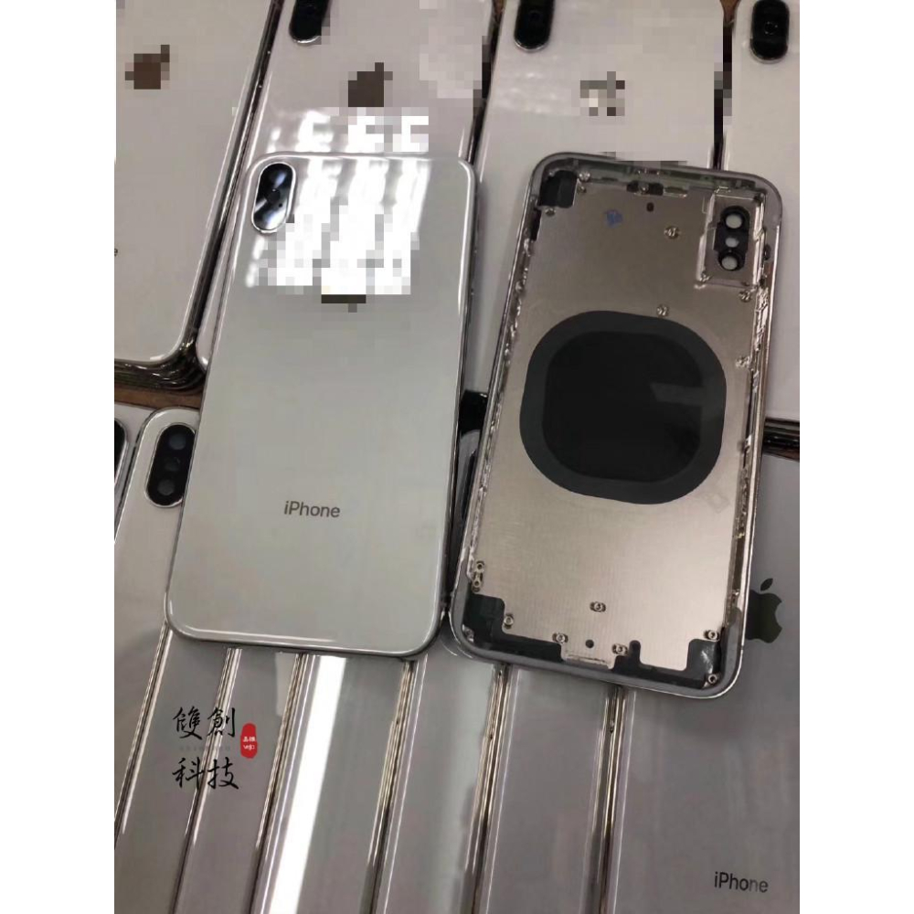 適用於蘋果X iPhoneX iPhoneXR XS XSMAX 後殼 後蓋 中框帶後玻璃 金屬中框 维修替换物料-細節圖2