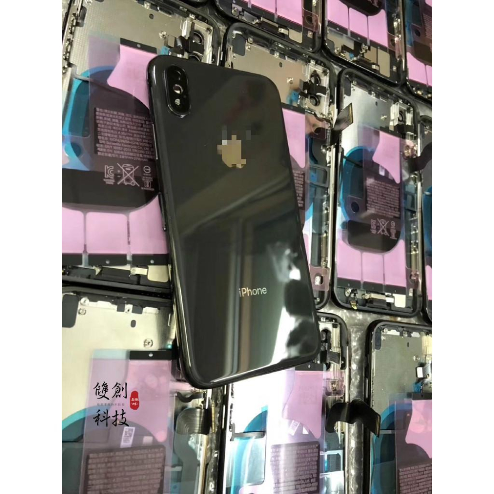 適用於蘋果X iPhoneX iPhoneXR XS XSMAX 後殼 後蓋 中框帶後玻璃 金屬中框 维修替换物料-細節圖7