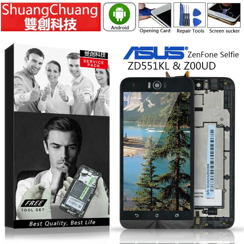 適用於華碩ASUS ZenFone Selfie ZD551KL Z00UD 原廠螢幕總成 液晶面板總成