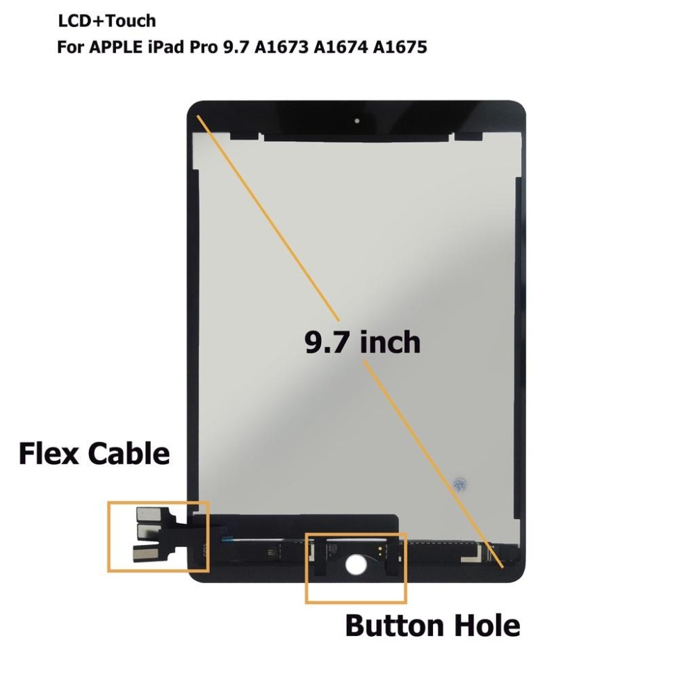 iPad Pro 9.7吋 2016年 A1673 A1674 A1675 螢幕總成 面板總成 觸控顯示內外屏一體液晶屏-細節圖6