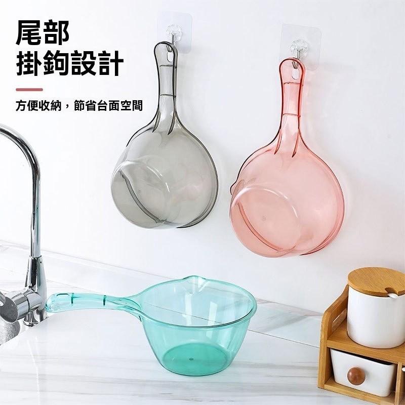 勺子 水勺 潑水 家用 廚房 露營 水瓢 加厚 塑膠水匙 洗碗 澆花 澆菜 長柄水勺 洗頭水 水瓢 洗澡勺 舀水勺-細節圖3