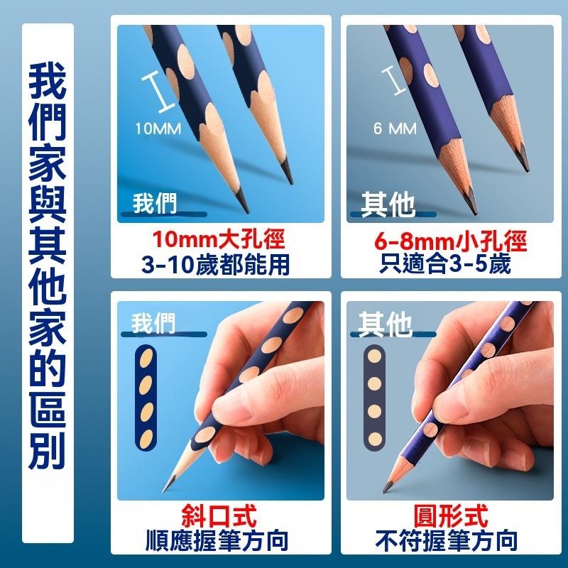洞洞筆 2B/2HB洞洞鉛筆 矯正洞洞筆 三角洞洞鉛筆 三角鉛筆 鉛筆 凹槽鉛筆 粗款洞洞鉛筆 粗桿鉛筆 畫筆 刷題筆-細節圖2
