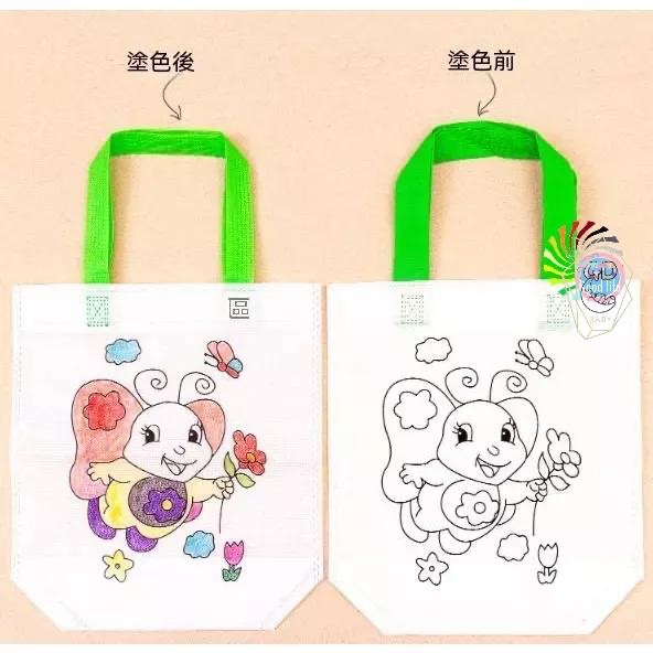 【貝比】兒童繪畫 塗鴉本 繪畫袋  DIY 手提袋 繪畫袋 畫畫 提袋 DIY彩繪袋 塗鴉彩繪袋 雨傘 贈品 扇子-細節圖8